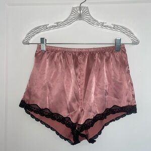Satin pajama shorts